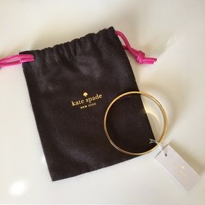 Kate Space gold Earn Your Stripes bangle bracelet